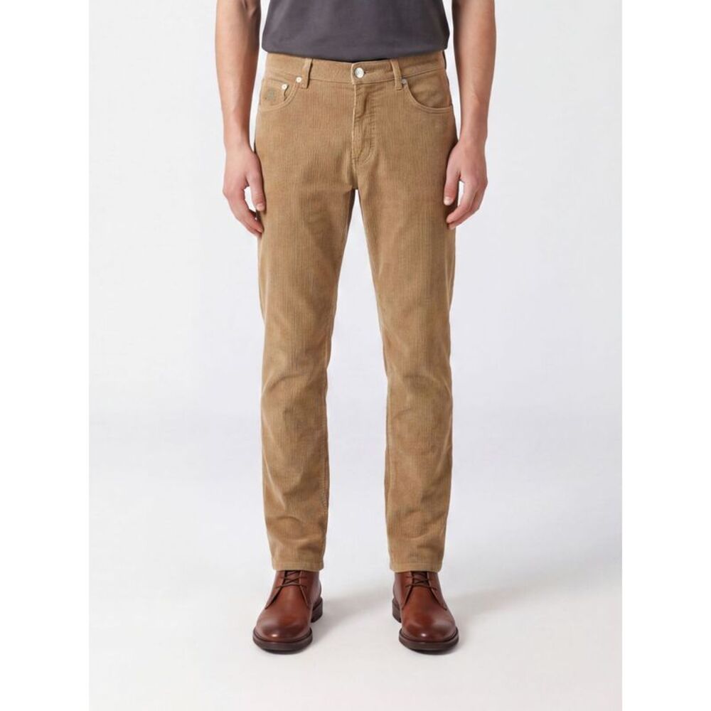 Brunello Cucinelli Men Slim Fit Corduroy Cotton Trousers Brunello Cucinelli